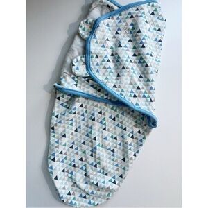 Swaddle Me • Blue Patterned Baby Swaddler